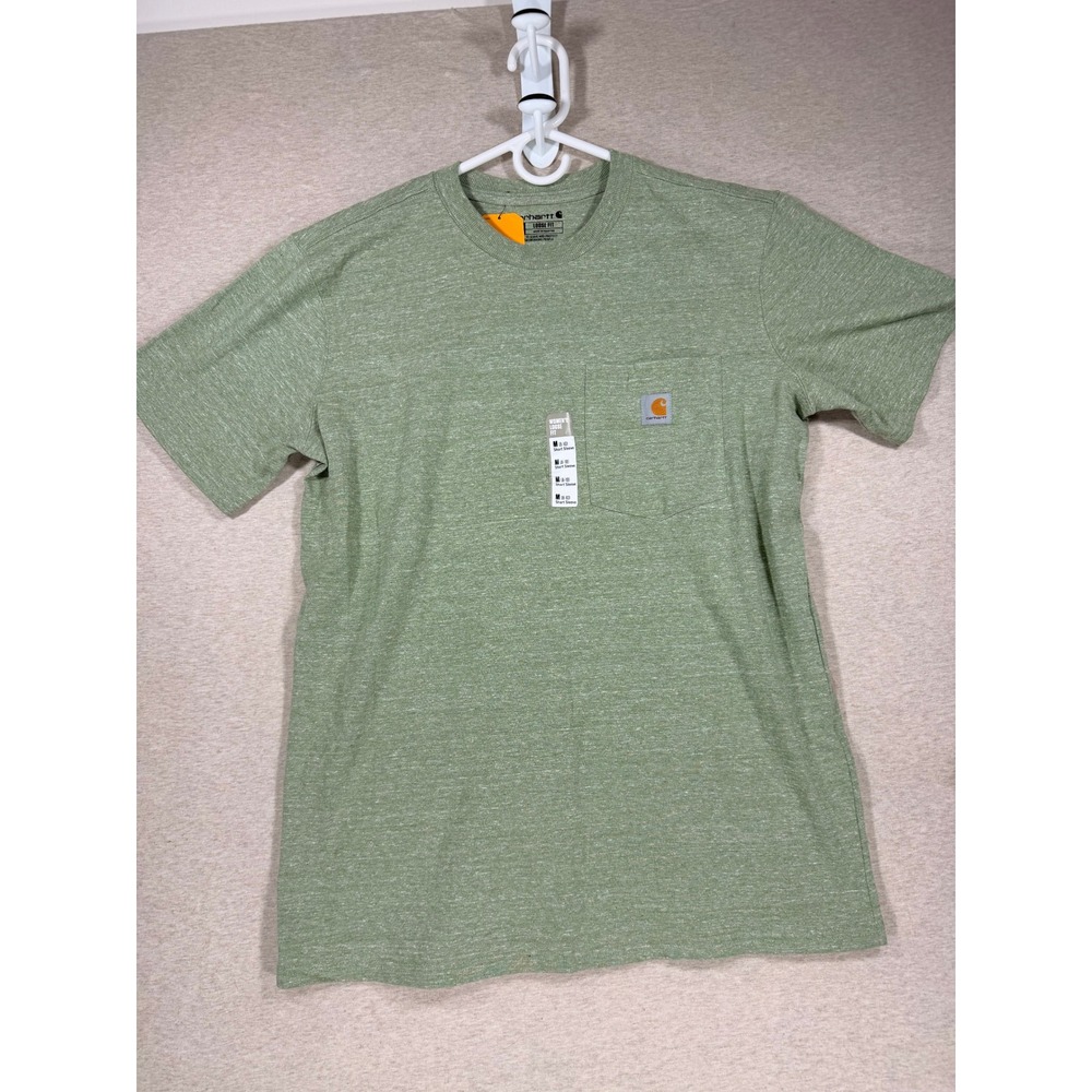 Carhartt Pocket T-Shirt Womens M Green NEW K87-W Heavyweight Loose Fit Tee‎